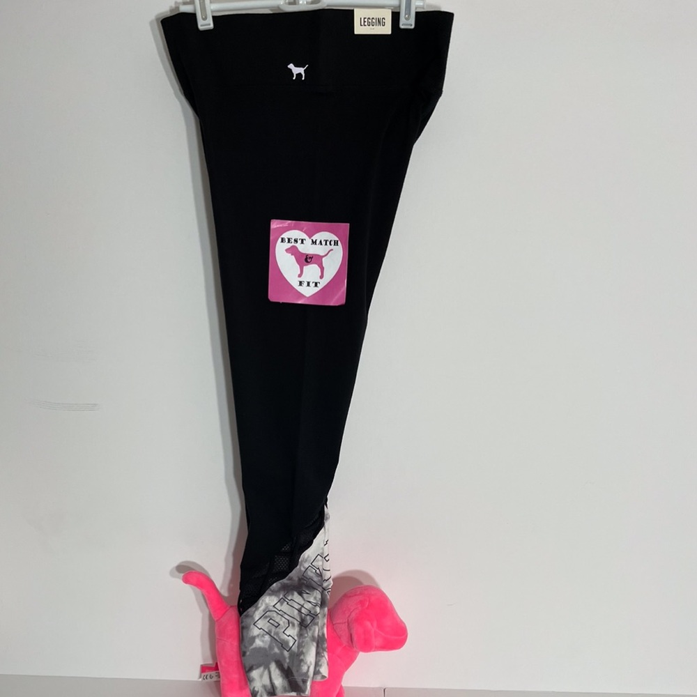 Victoria’s Secret PINK M Logo Yoga Leggings Caged